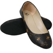 Wholesale - BHPC BROWN PRINTED FLAT SHOES ASST SIZE C/P 36